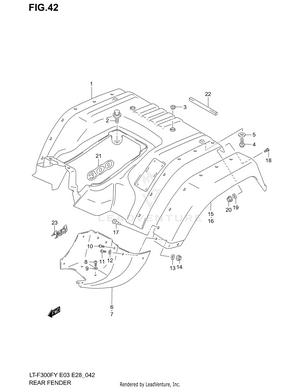 Rear Fender Schematic