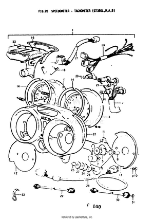 Speedometer - Tachometer (gt380l Schematic