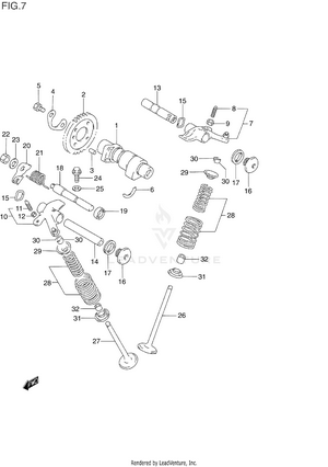 Cam Shaft - Valve Schematic