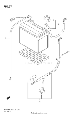 Battery (sv650/sv650s) Schematic