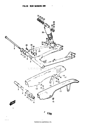 Rear Swinging Arm Schematic
