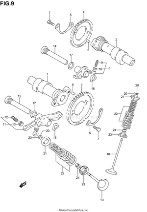 Camshaft - Valve Schematic