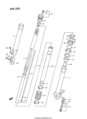 Front Damper (model T) Schematic