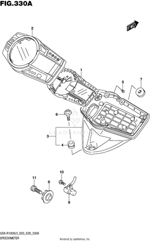 Speedometer (gsx-r1000l5 E03) Schematic