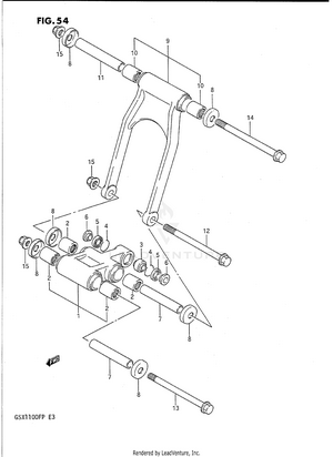Rear Cushion Lever Schematic