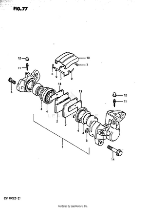 Rear Calipers Schematic