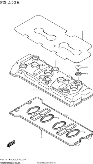 Cylinder Head Cover Schematic
