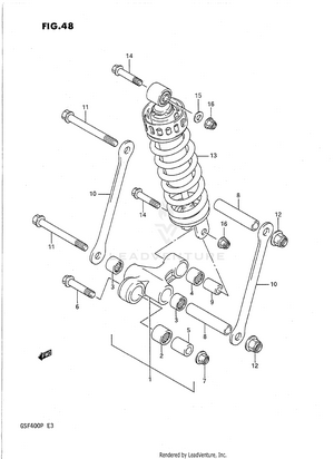 Rear Cushion Lever Schematic