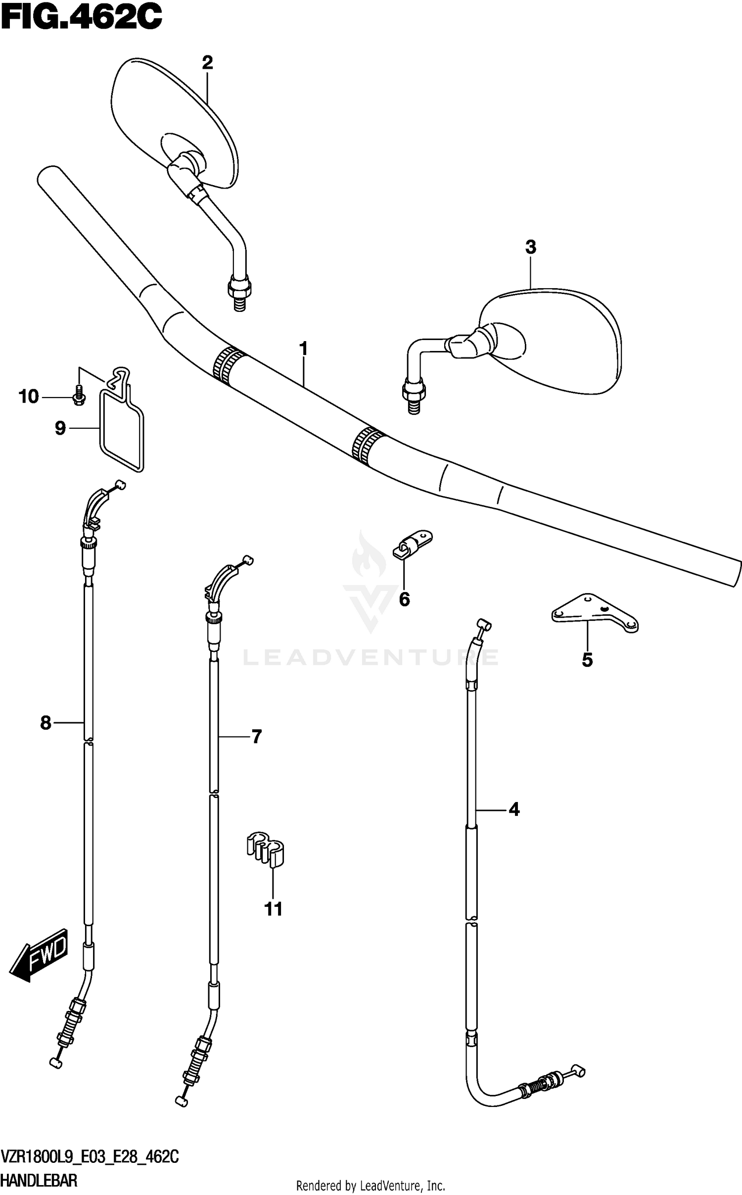 HANDLEBAR (VZR1800BZL9 E28)