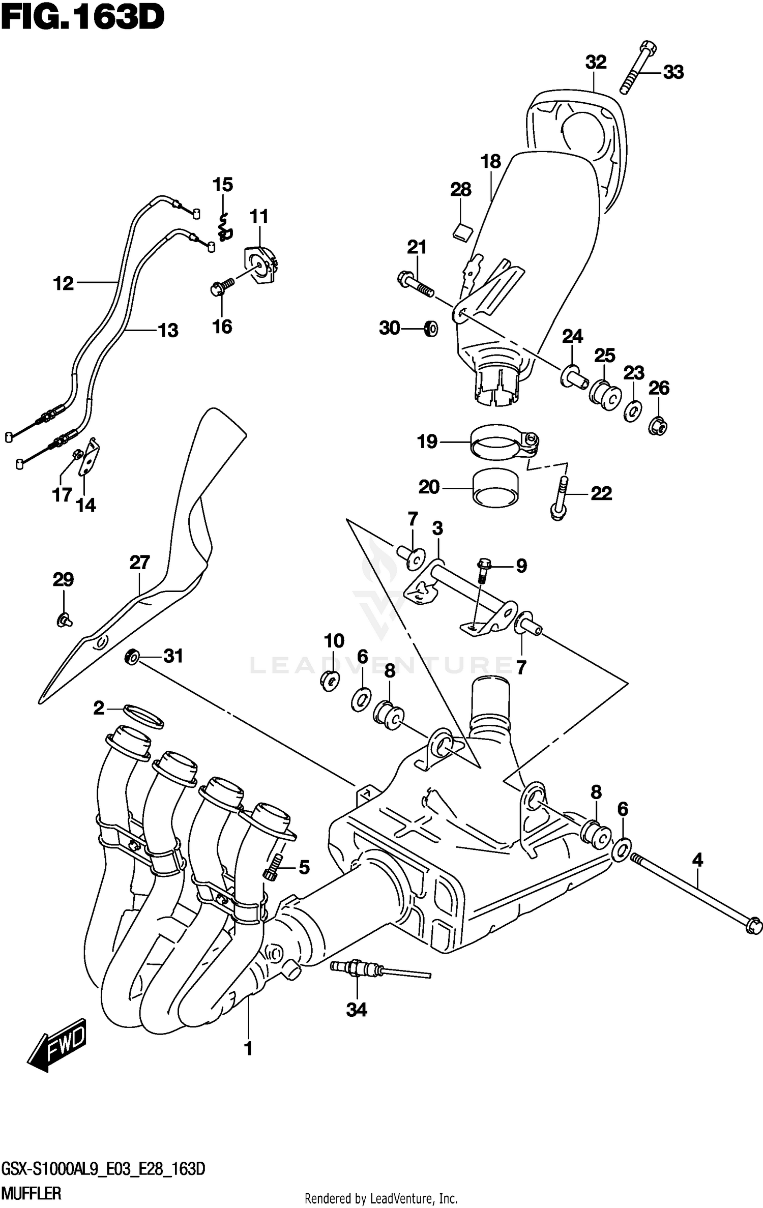 MUFFLER (GSX-S1000YAL9 E03)