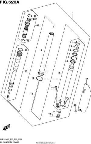 Lh Front Fork Damper Schematic