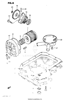 Oil Pump - Oil Filter Schematic