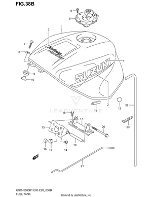 Fuel Tank (model K2 For Yc2) Schematic