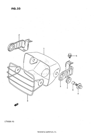 Headlamp Housing Schematic