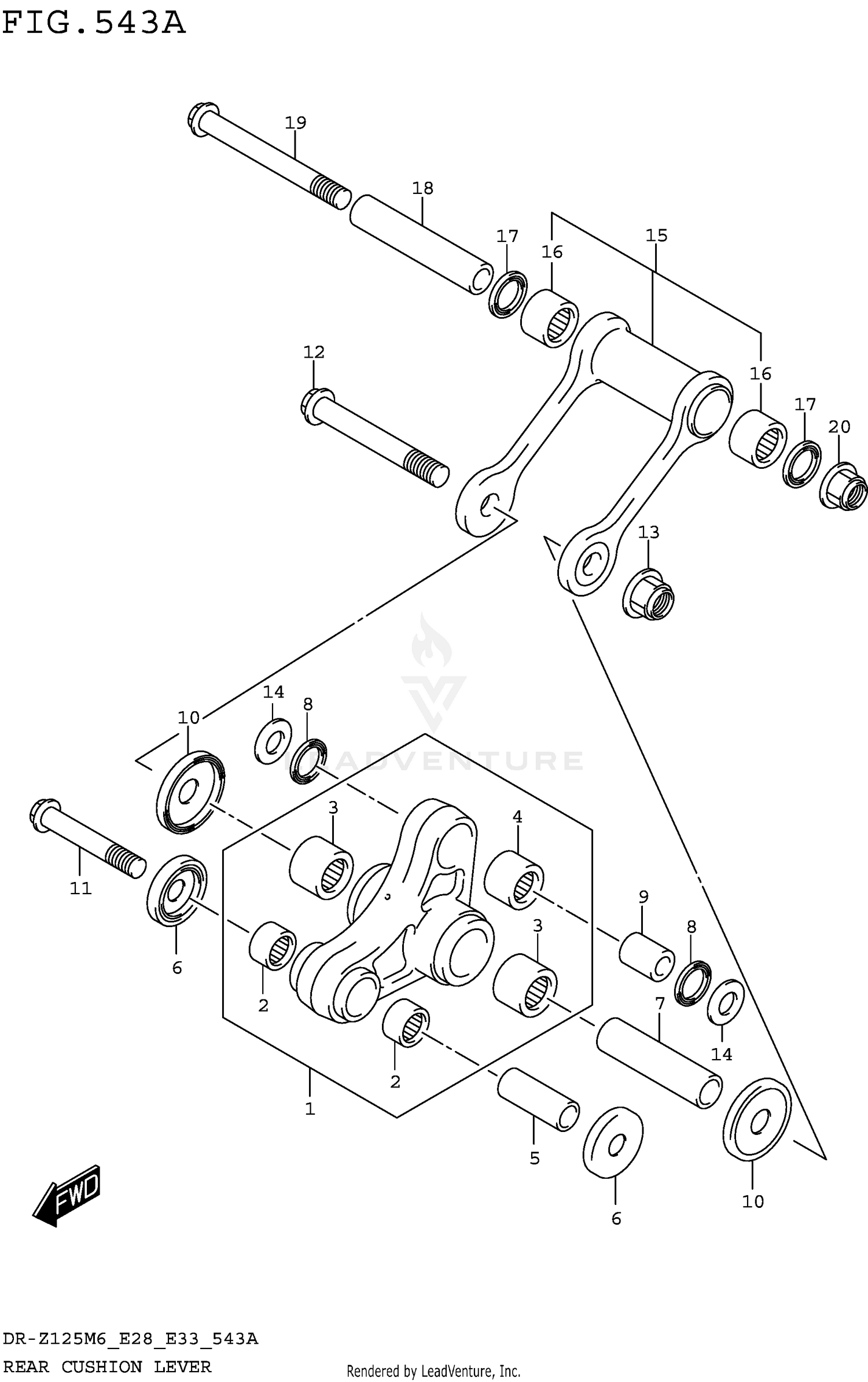 REAR CUSHION LEVER