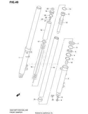 Front Damper (model W/x/y/k1/k2) Schematic
