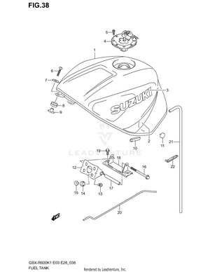 Fuel Tank (model K1) Schematic