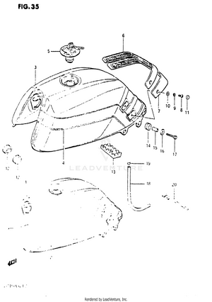 Fuel Tank (gs1150ese/esf/esg) Schematic