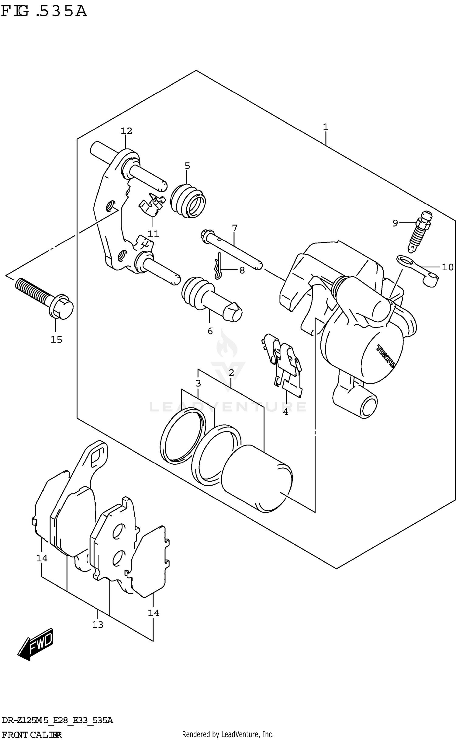 FRONT CALIPER (DR-Z125L)