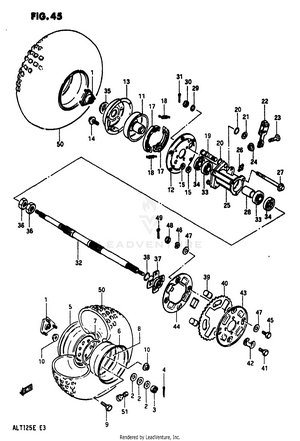 Rear Wheel (model D) Schematic