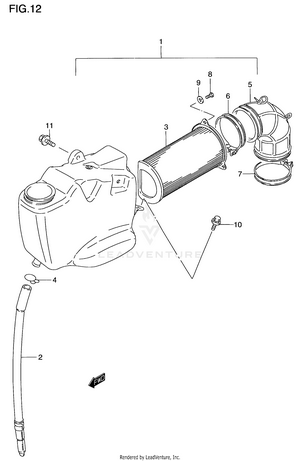 Air Cleaner (front) Schematic