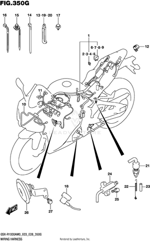 Wiring Harness (gsx-r1000a:e03,e28) Schematic