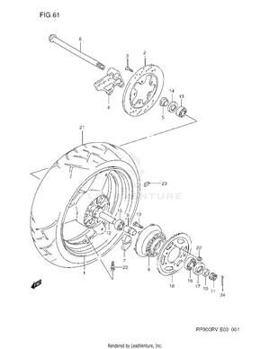 Rear Wheel (model R/s) Schematic