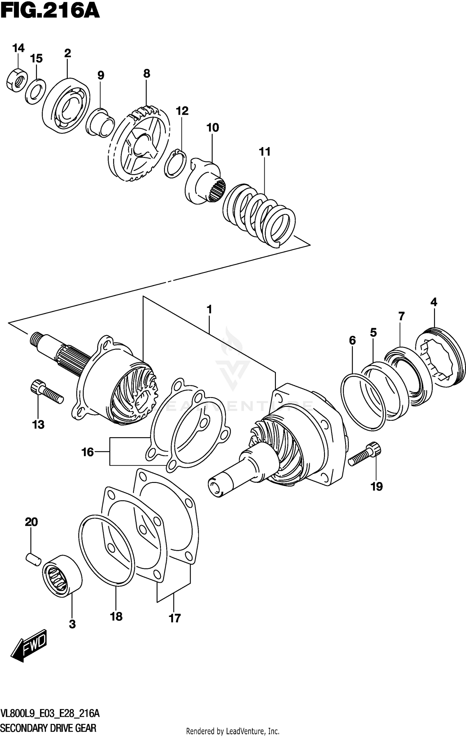SECONDARY DRIVE GEAR
