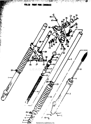 Front Fork (rm250c2) Schematic