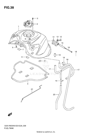 Fuel Tank (model K8) Schematic