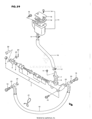 Rear Master Cylinder Schematic