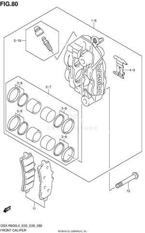 Front Caliper Schematic