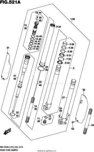 Front Fork Damper Schematic