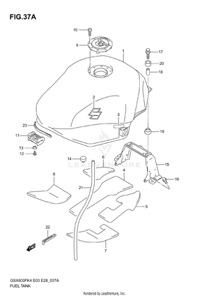 Fuel Tank (model K5/k6) Schematic