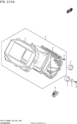 Speedometer (gsx-r1000a:e28) Schematic