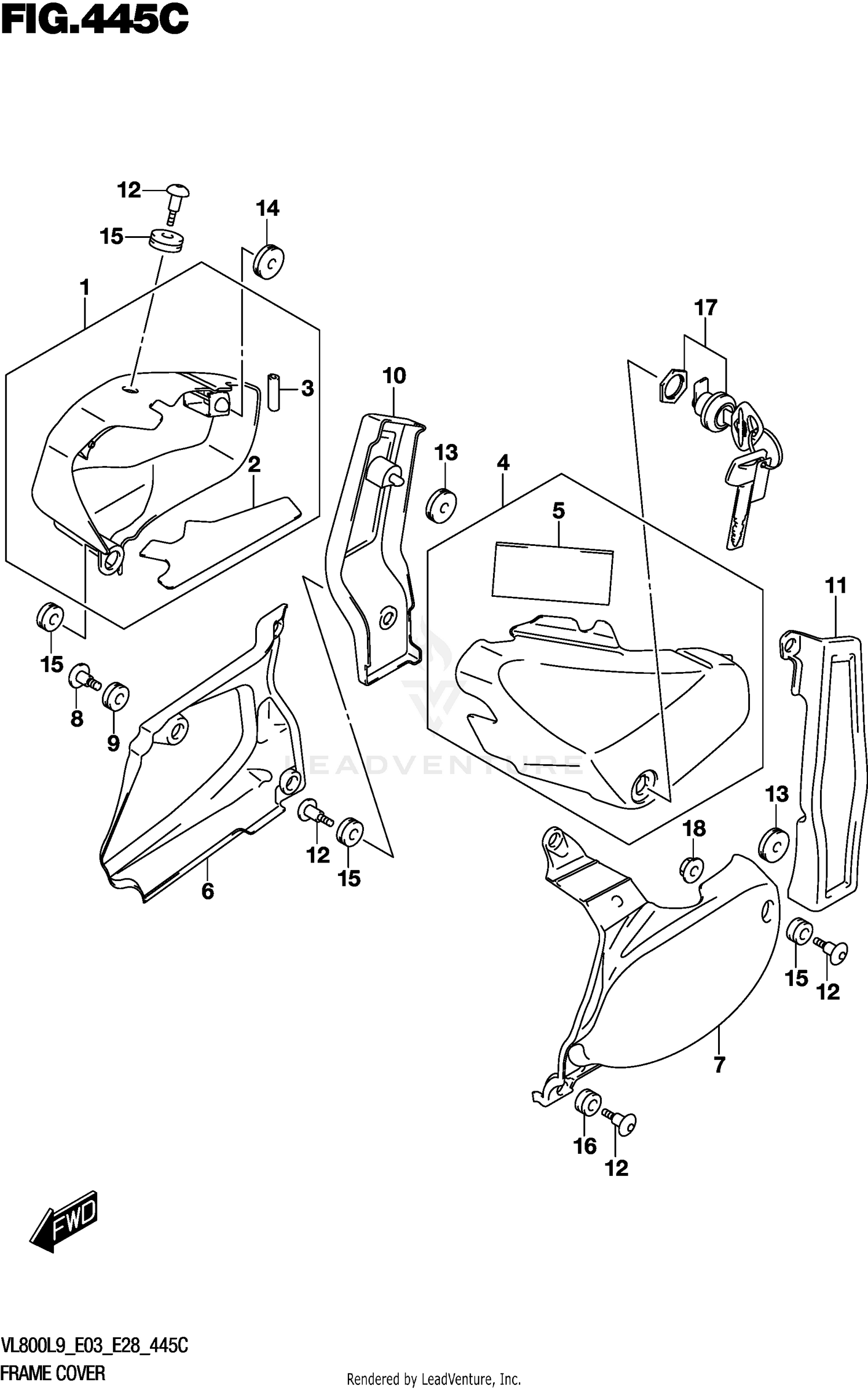 FRAME COVER (VL800L9 E33)