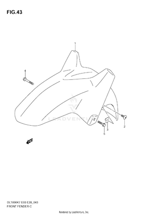 Front Fender Schematic