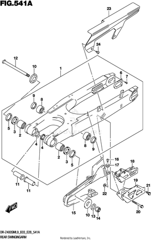 Rear Swingingarm Schematic