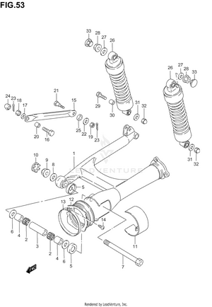 Rear Swinging Arm Schematic