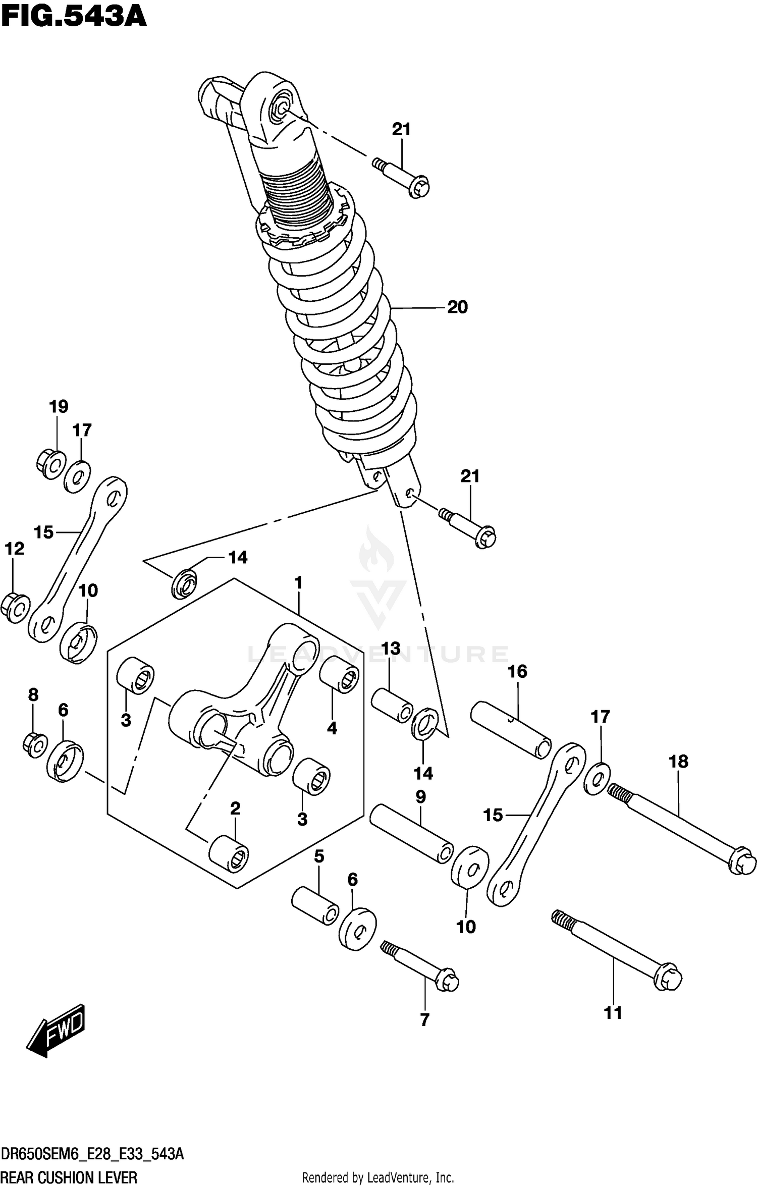 REAR CUSHION LEVER