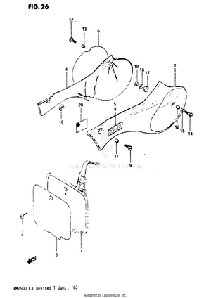 Frame Cover (model D) Schematic