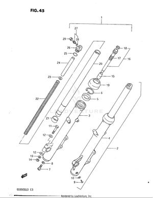 Front Fork (model D) Schematic