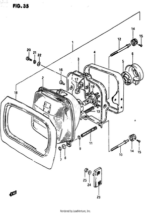 Headlamp (gs1100esd) Schematic