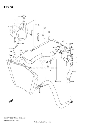 Radiator Hose Schematic