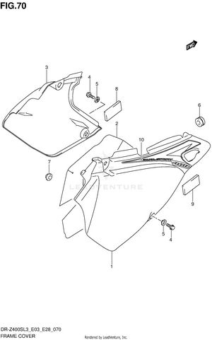 Frame Cover (dr-z400sl3 E28) Schematic