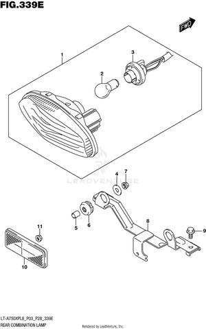Rear Combination Lamp (lt-a750xpbl8 P28) Schematic