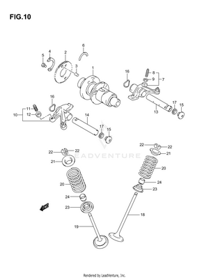 Camshaft/valve Schematic