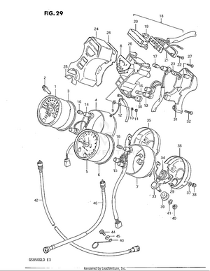 Speedometer - Tachometer Schematic