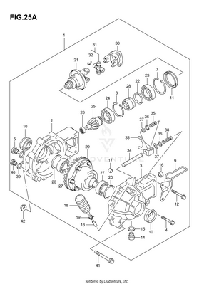 Final Bevel Gear (front)(model K4/k5/k6,f.no.5saak46a3x102001%) Schematic