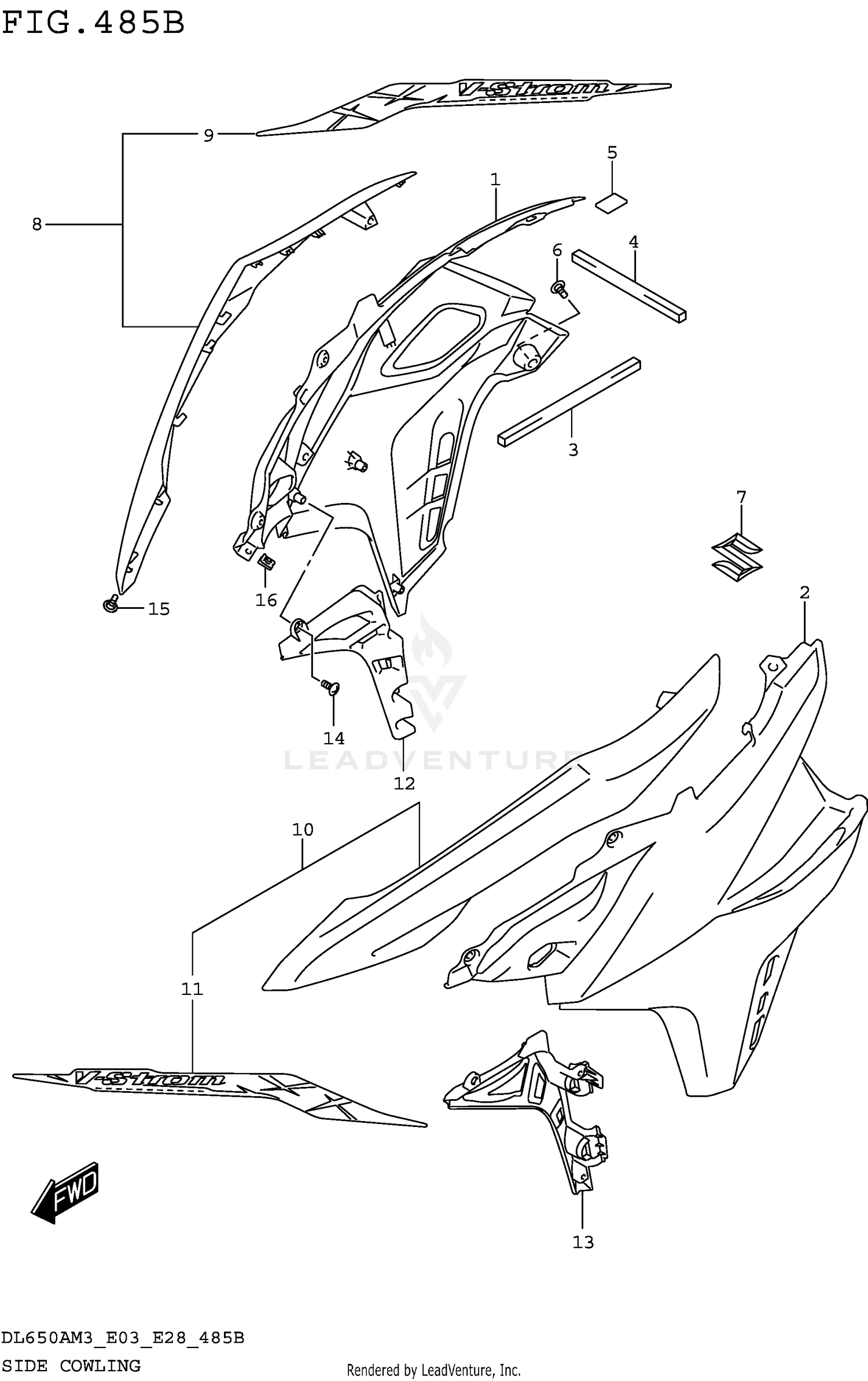 SIDE COWLING (DL650AM3E28)
